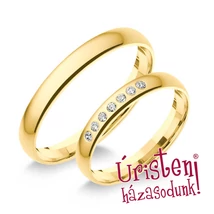 3SD7B KLASSZIKUS KARIKAGYŰRŰ GYÉMÁNT KÖVEKKEL