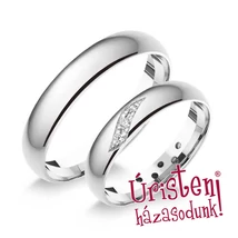 4FD3.4B KLASSZIKUS KARIKAGYŰRŰ GYÉMÁNT KÖVEKKEL