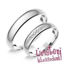 4FD7B KLASSZIKUS KARIKAGYŰRŰ GYÉMÁNT KÖVEKKEL