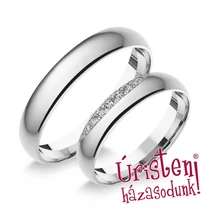 4FD9C KLASSZIKUS KARIKAGYŰRŰ CIRKÓNIA KÖVEKKEL
