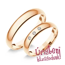 4RD3.3B KLASSZIKUS KARIKAGYŰRŰ GYÉMÁNT KÖVEKKEL