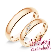 4RD3.4B KLASSZIKUS KARIKAGYŰRŰ GYÉMÁNT KÖVEKKEL