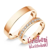 4RL11B KLASSZIKUS KARIKAGYŰRŰ GYÉMÁNT KÖVEKKEL