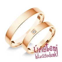 4RL1B KLASSZIKUS KARIKAGYŰRŰ GYÉMÁNT KŐVEL