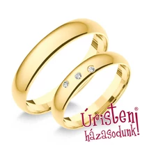 4SD3B KLASSZIKUS KARIKAGYŰRŰ GYÉMÁNT KÖVEKKEL