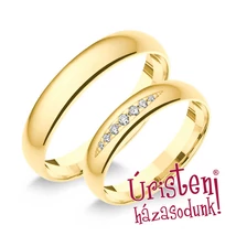 4SD7B KLASSZIKUS KARIKAGYŰRŰ GYÉMÁNT KÖVEKKEL