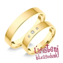 4SL3B KLASSZIKUS KARIKAGYŰRŰ GYÉMÁNT KÖVEKKEL