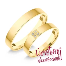 4SL4B KLASSZIKUS KARIKAGYŰRŰ GYÉMÁNT KÖVEKKEL