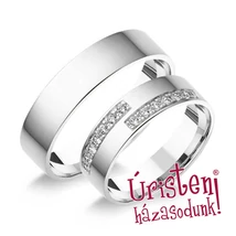 5FL14B KLASSZIKUS KARIKAGYŰRŰ GYÉMÁNT KÖVEKKEL