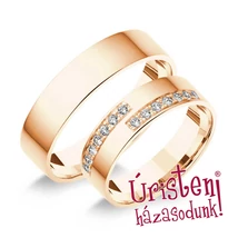 5RL14B KLASSZIKUS KARIKAGYŰRŰ GYÉMÁNT KÖVEKKEL