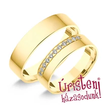 5SL11C KLASSZIKUS KARIKAGYŰRŰ CIRKÓNIA KÖVEKKEL