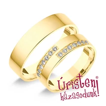 5SL14B KLASSZIKUS KARIKAGYŰRŰ GYÉMÁNT KÖVEKKEL