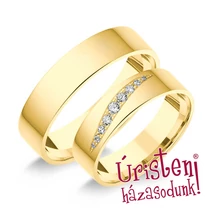 5SL9B KLASSZIKUS KARIKAGYŰRŰ GYÉMÁNT KÖVEKKEL