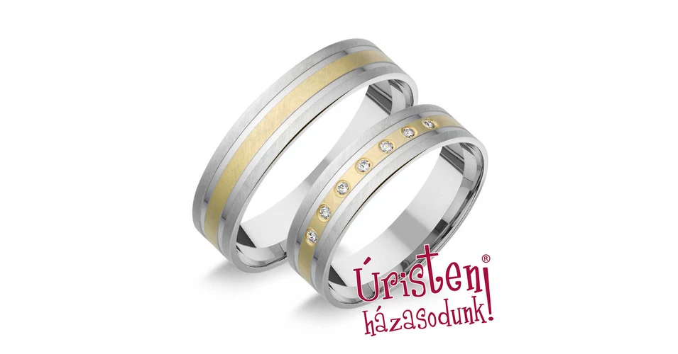  HR182B KARIKAGYŰRŰ GYÉMÁNT KÖVEKKEL