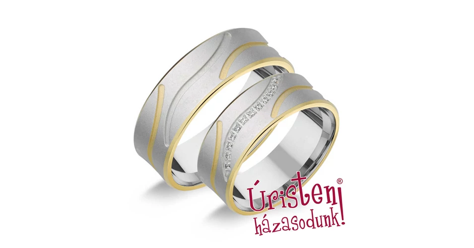  HR208B KARIKAGYŰRŰ GYÉMÁNT KÖVEKKEL