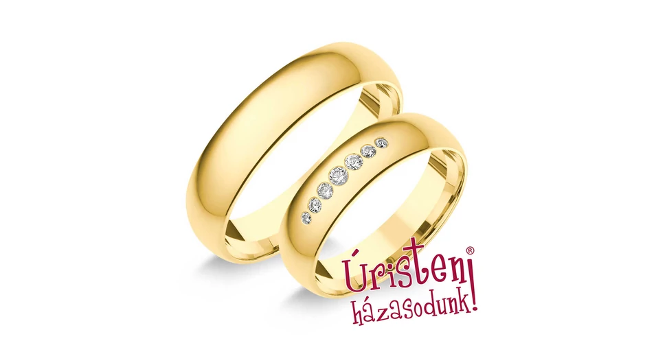  5SD7B KLASSZIKUS KARIKAGYŰRŰ GYÉMÁNT KÖVEKKEL